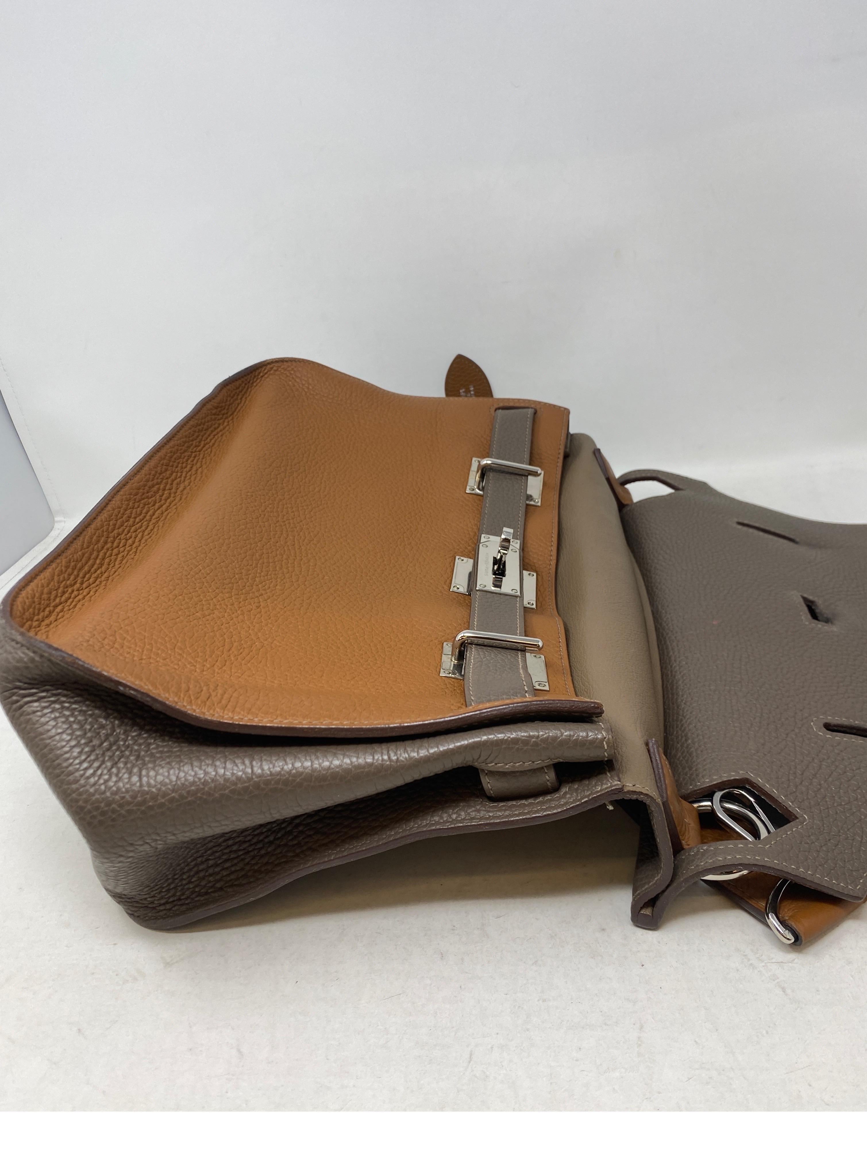 Zweifarbige Jypsiere 34 Tasche von Hermes 16