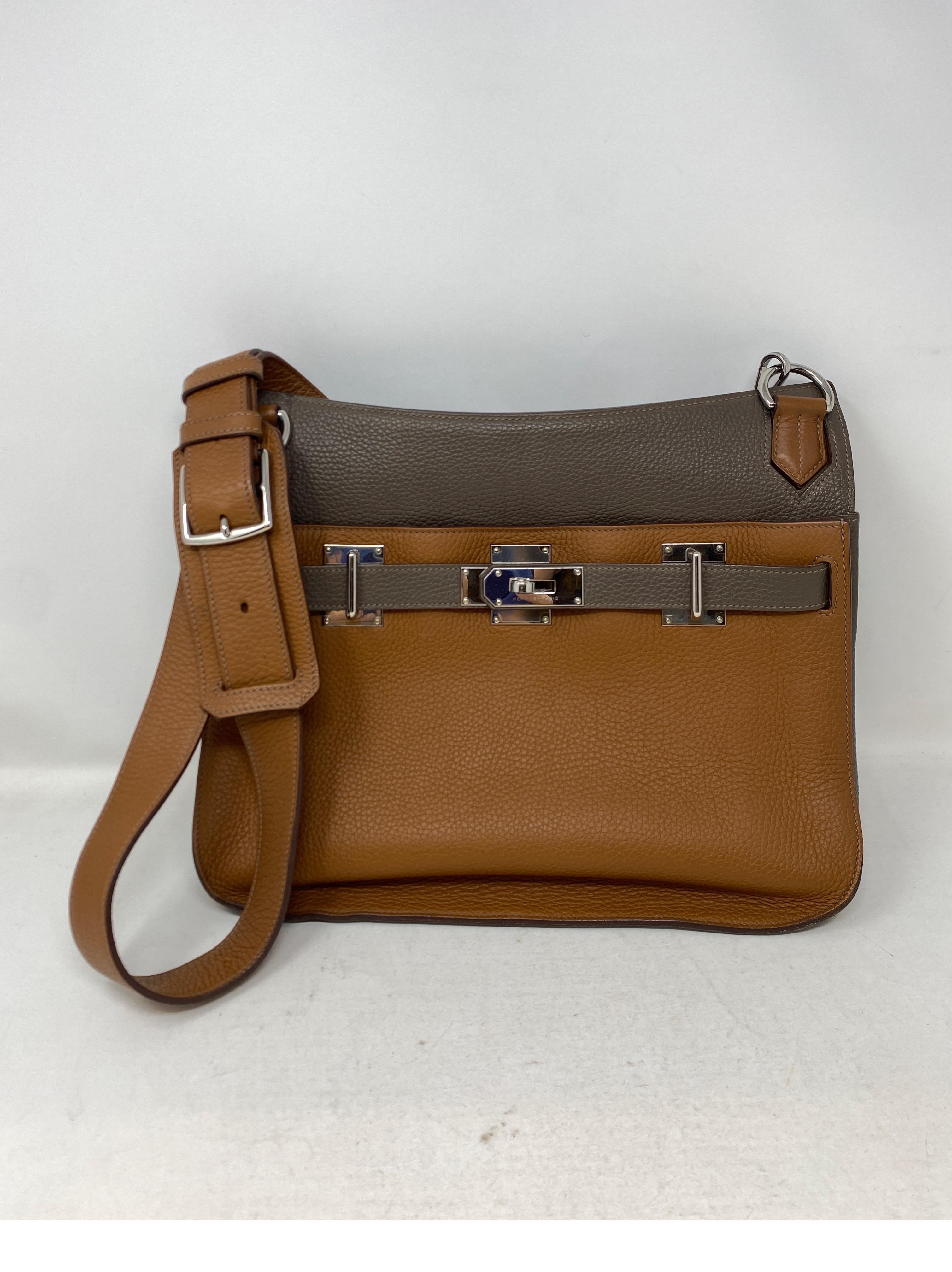 Zweifarbige Jypsiere 34 Tasche von Hermes 1