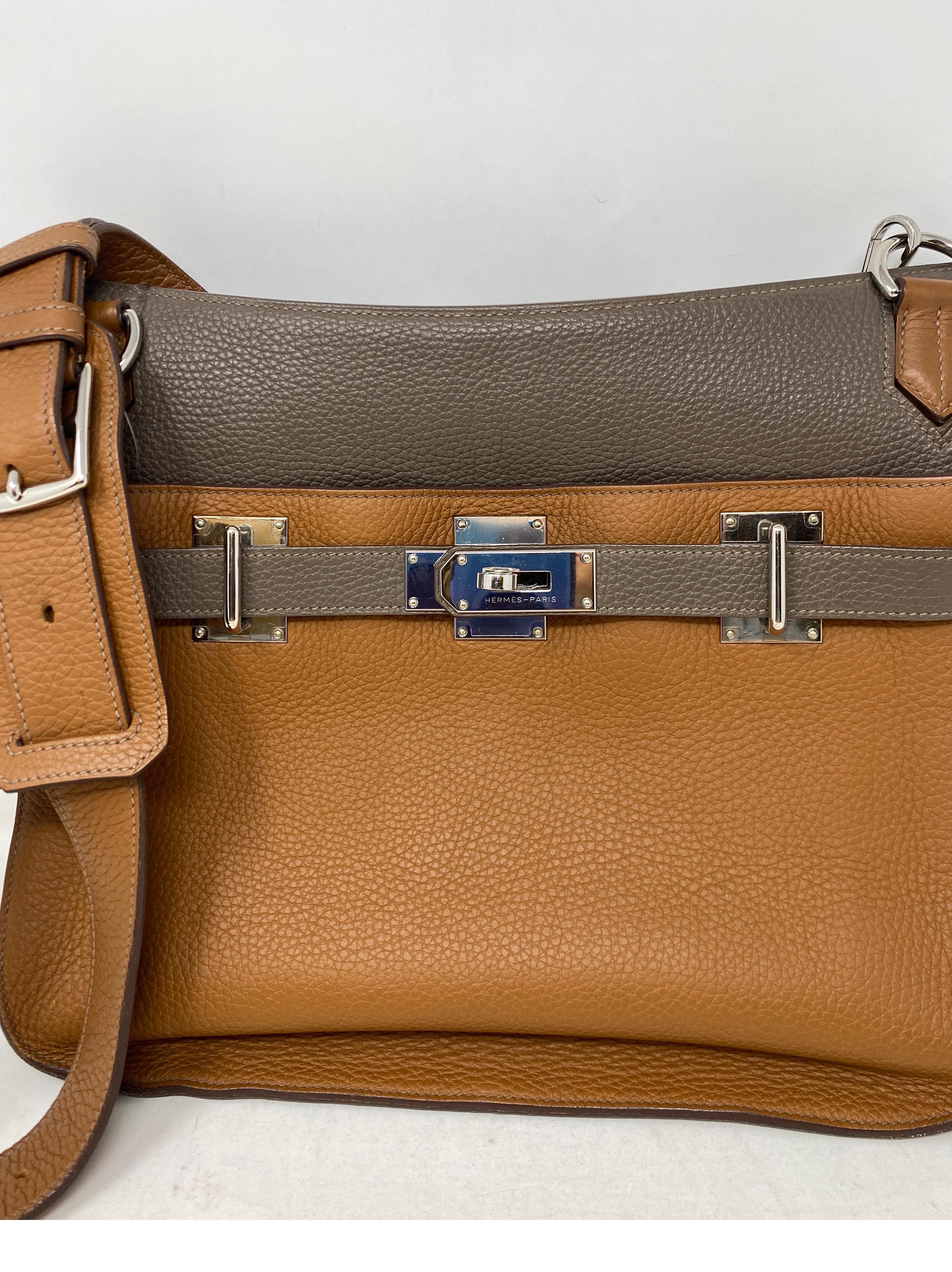 Zweifarbige Jypsiere 34 Tasche von Hermes 2