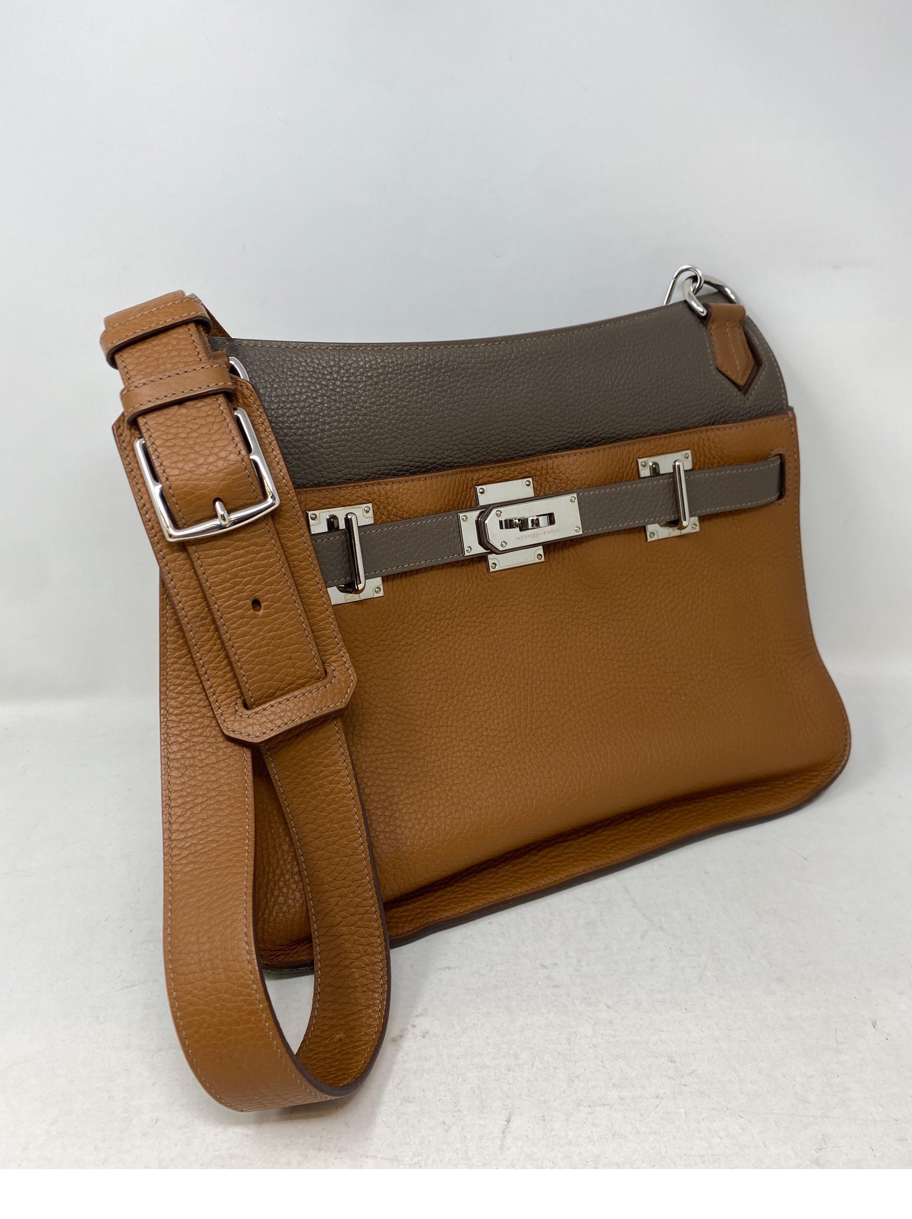 Zweifarbige Jypsiere 34 Tasche von Hermes 3