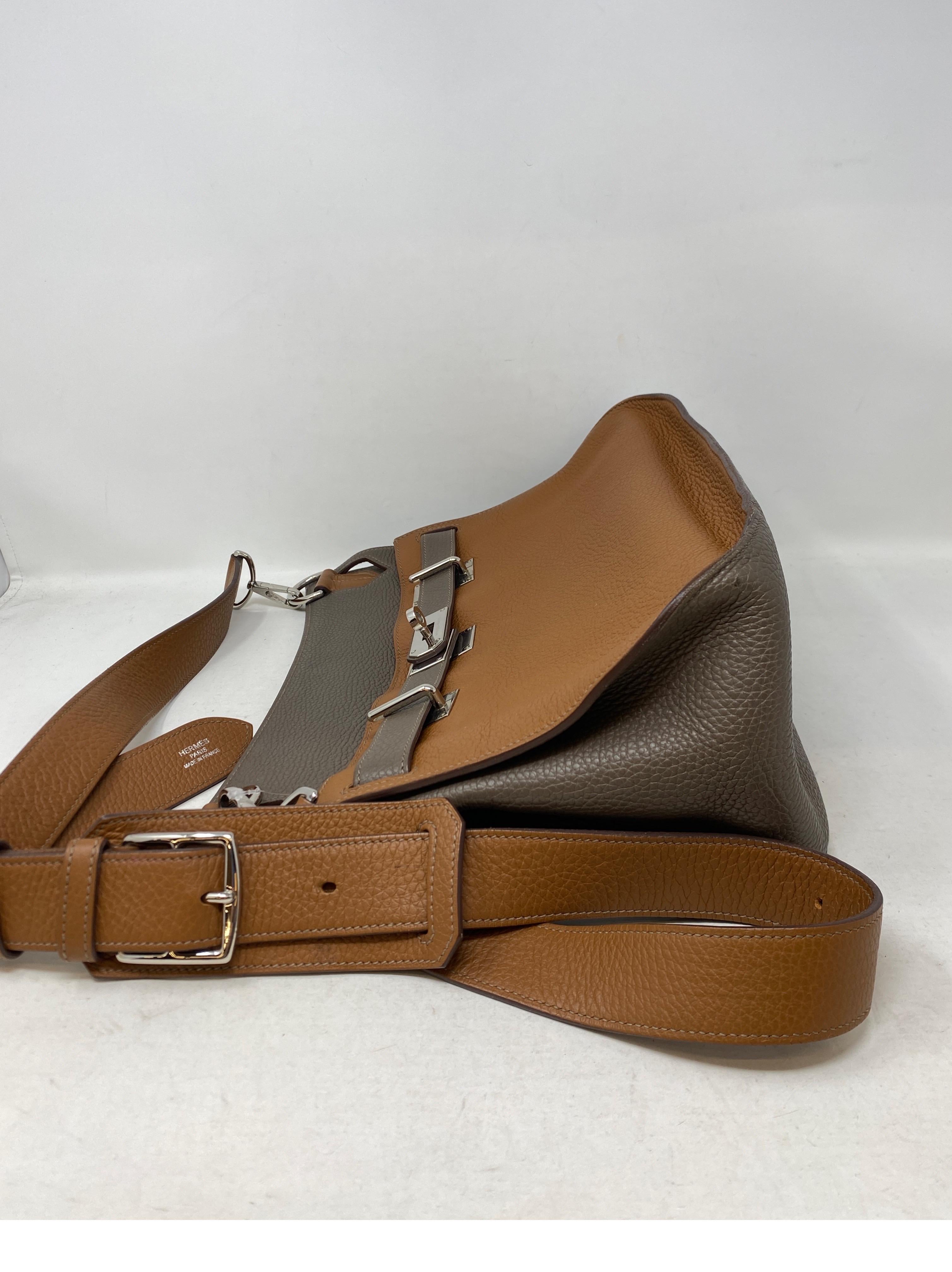 Zweifarbige Jypsiere 34 Tasche von Hermes 4