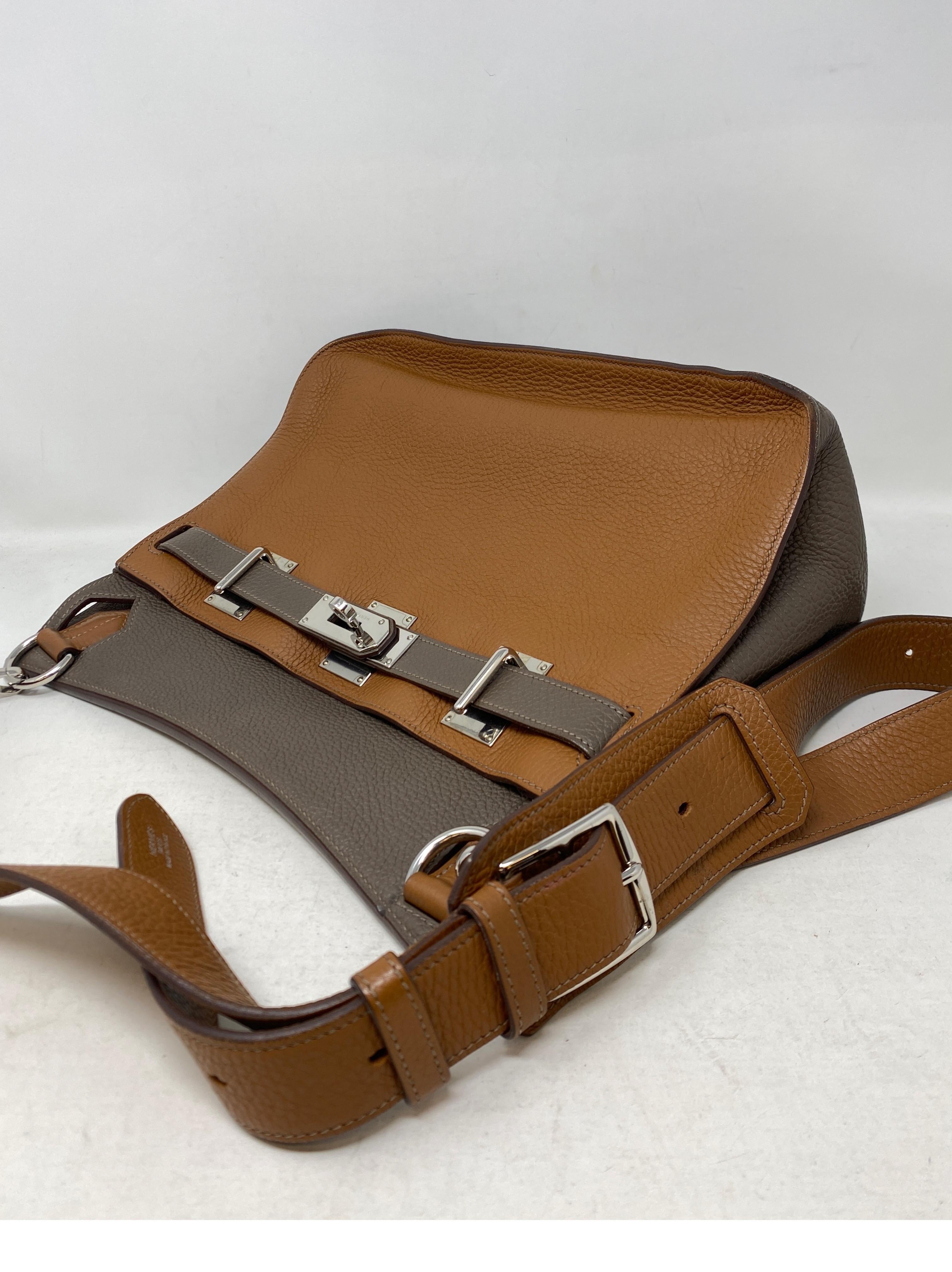 Zweifarbige Jypsiere 34 Tasche von Hermes 5
