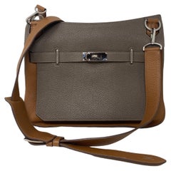 Zweifarbige Jypsiere 34 Tasche von Hermes