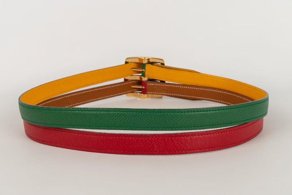 Hermes - (Made in France) Two-tone reversible leather belt. Size 72.

Additional information:
Condition: Very good condition
Dimensions: Total length : 78 cm

Seller Reference: ACC46