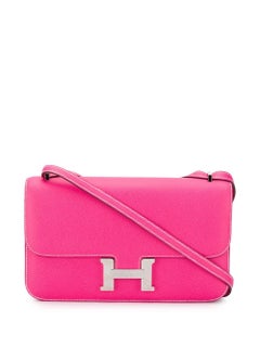 Hermès Tyrien Pink Epsom Leather Constance Elan Bag
