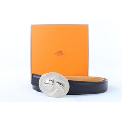 Hermes ( ULTRA RARE ) Comet Star H Belt Kit Reversible Silver Limited 859186