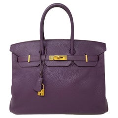 Hermes Ultra-Violet 35 Birkin Bag 