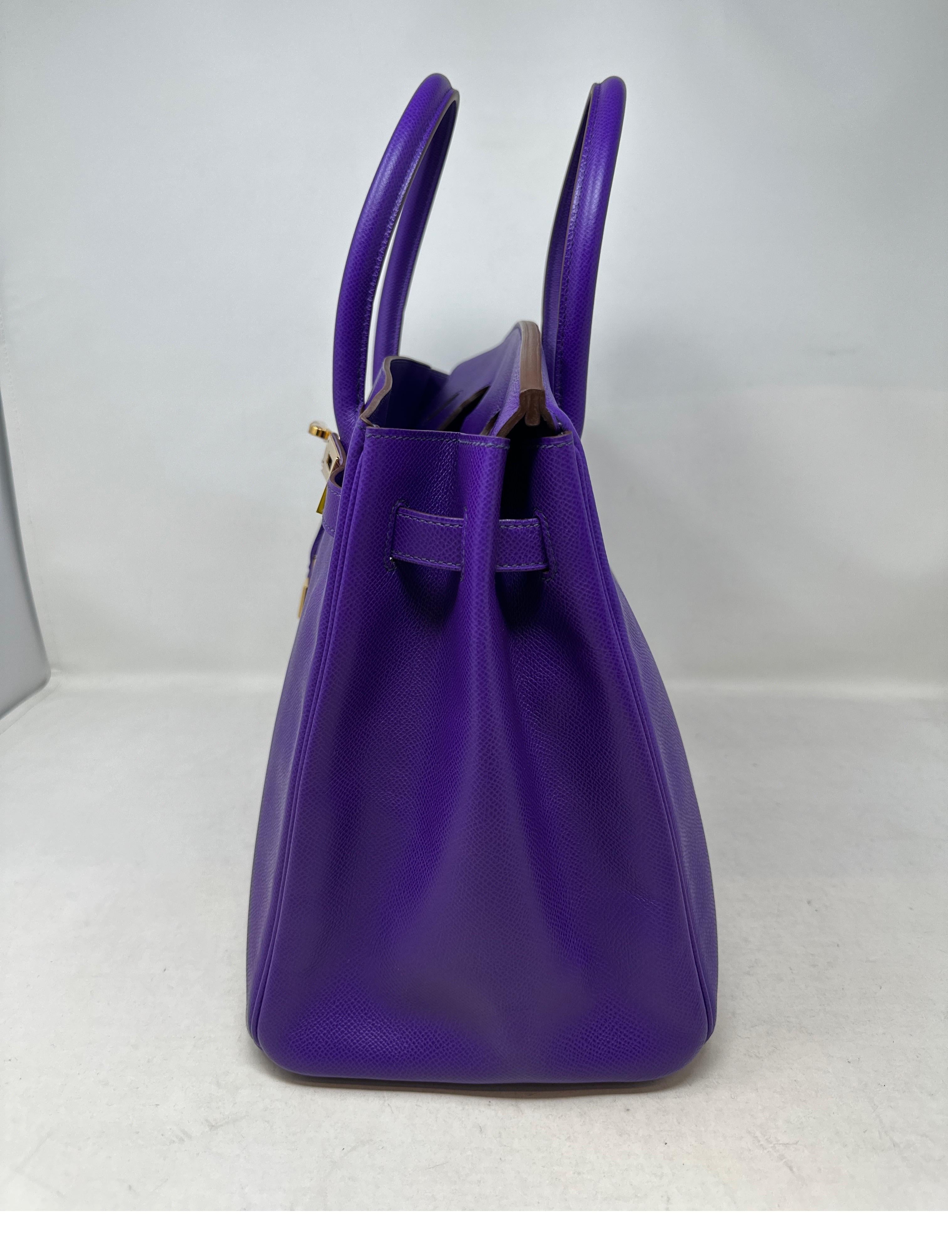 Hermes Ultra Violet Birkin 35 Bag  6