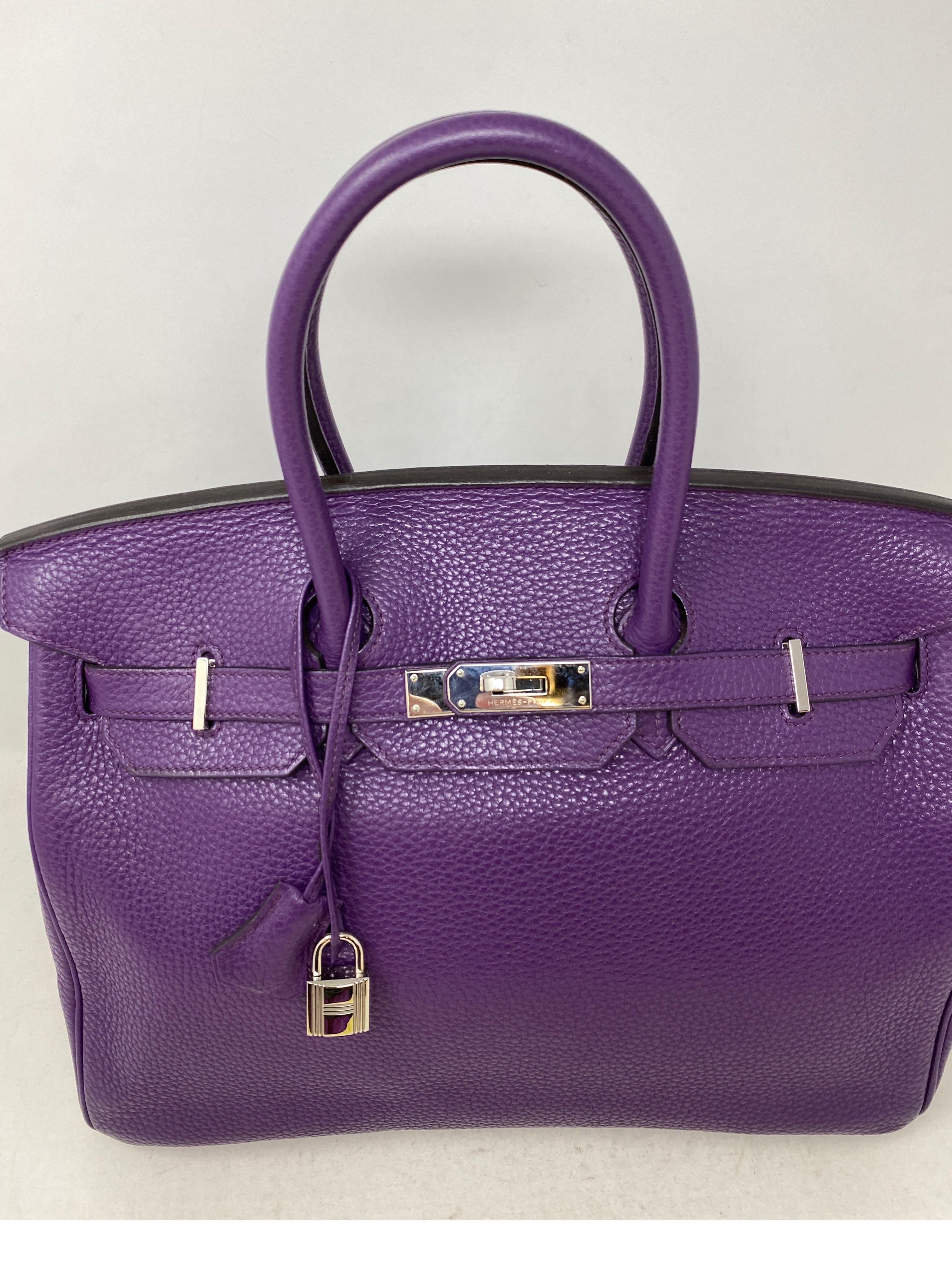 Hermes Ultra Violet Birkin 35 Bag 5