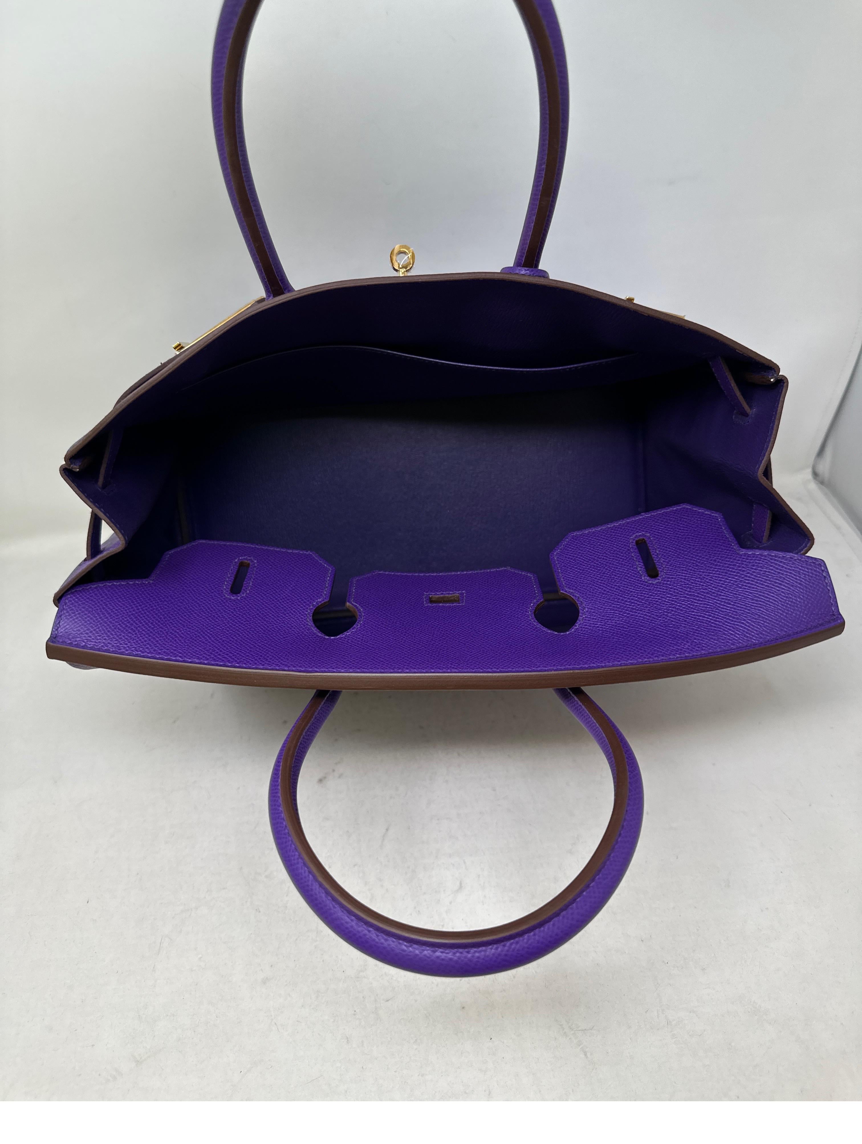 Hermes Ultra Violet Birkin 35 Bag  7