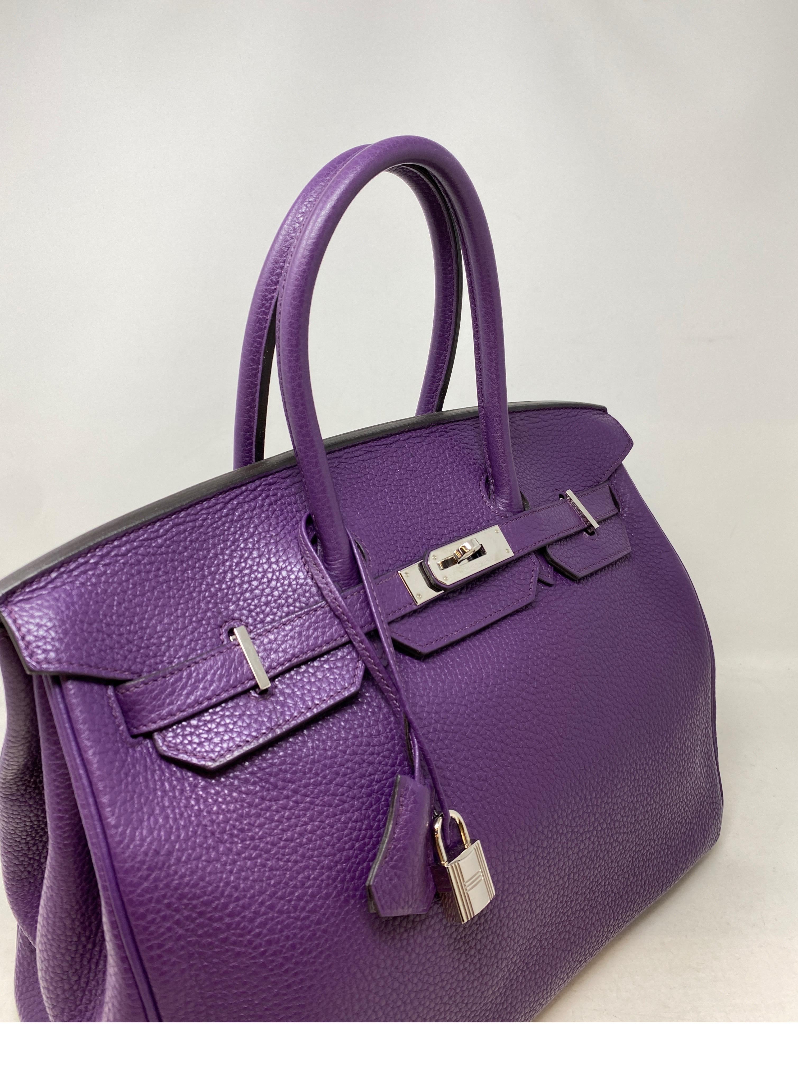 Hermes Ultra Violet Birkin 35 Bag 6