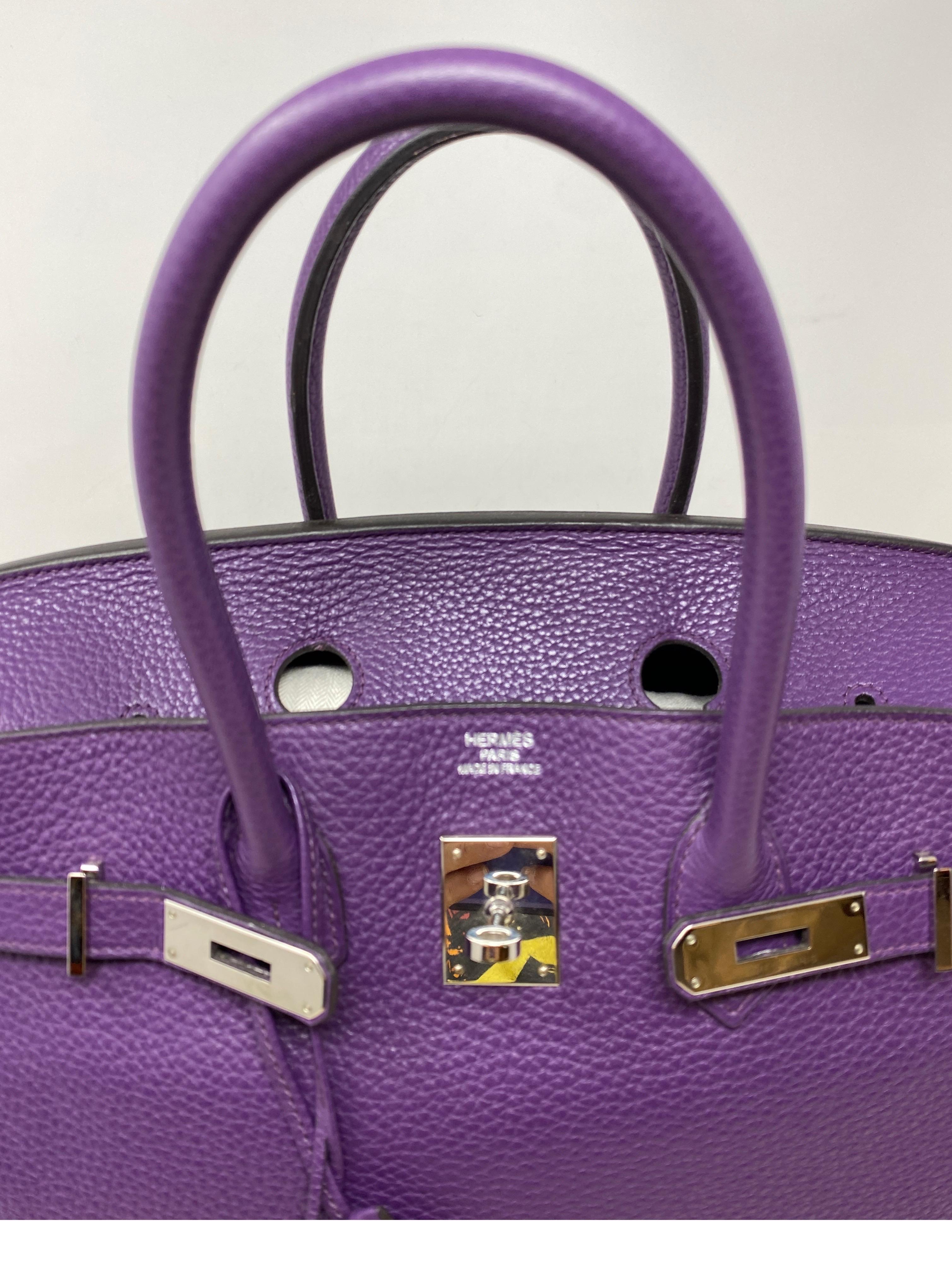 Hermes Ultra Violet Birkin 35 Bag 7