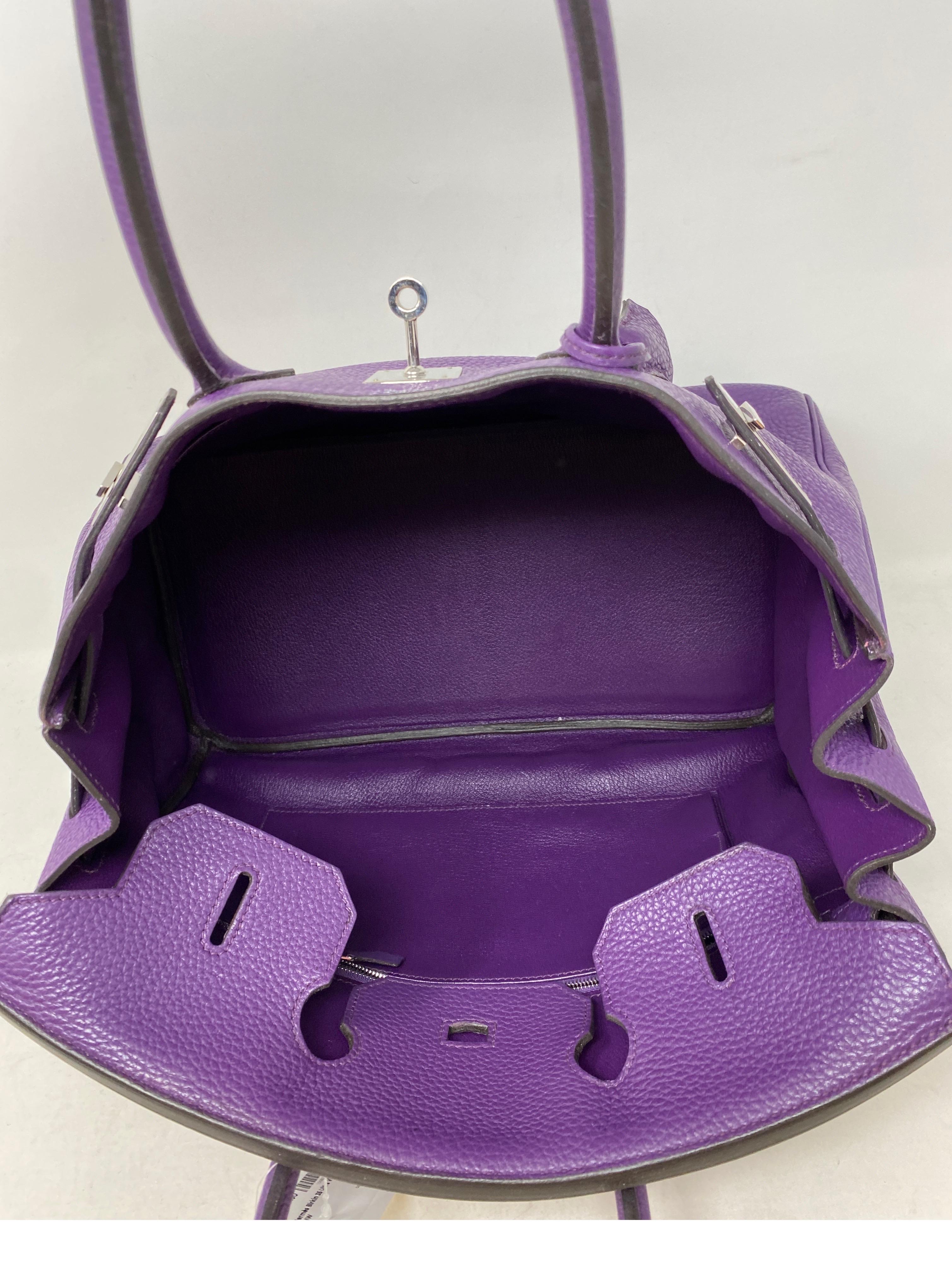 Hermes Ultra Violet Birkin 35 Bag 9