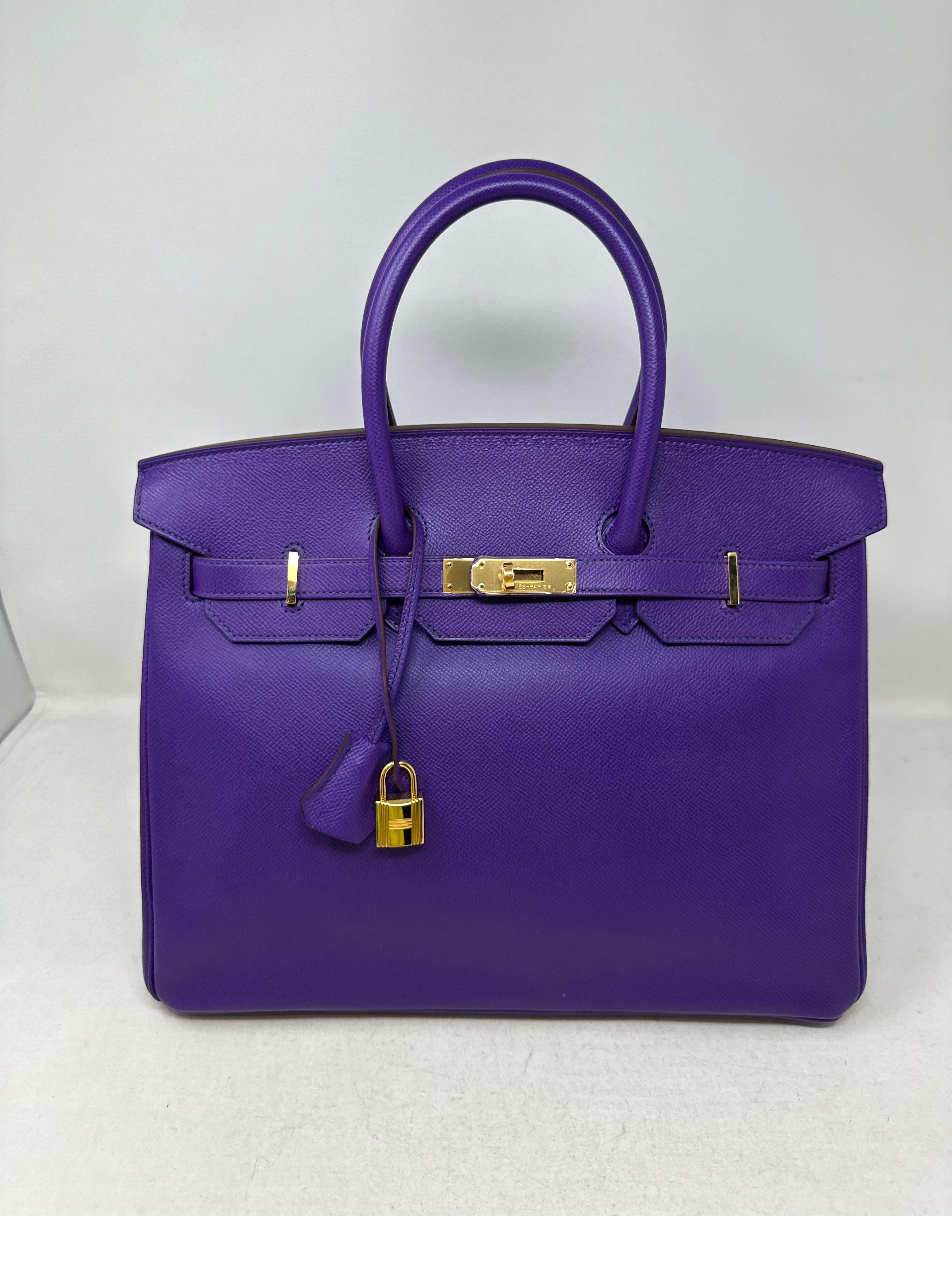 Hermes Ultra Violet Birkin 35 Bag  11