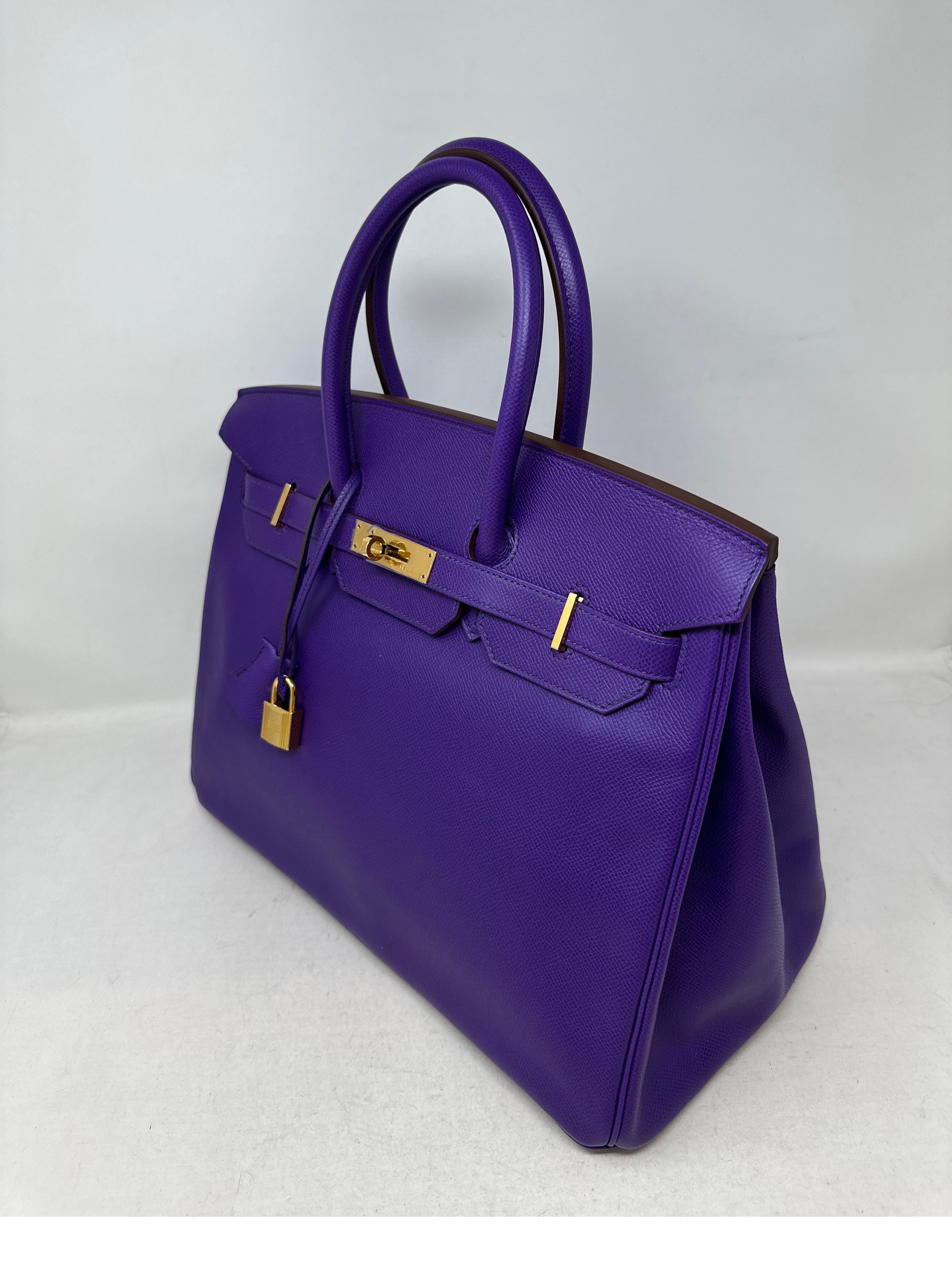 Hermes Ultra Violet Birkin 35 Bag 13