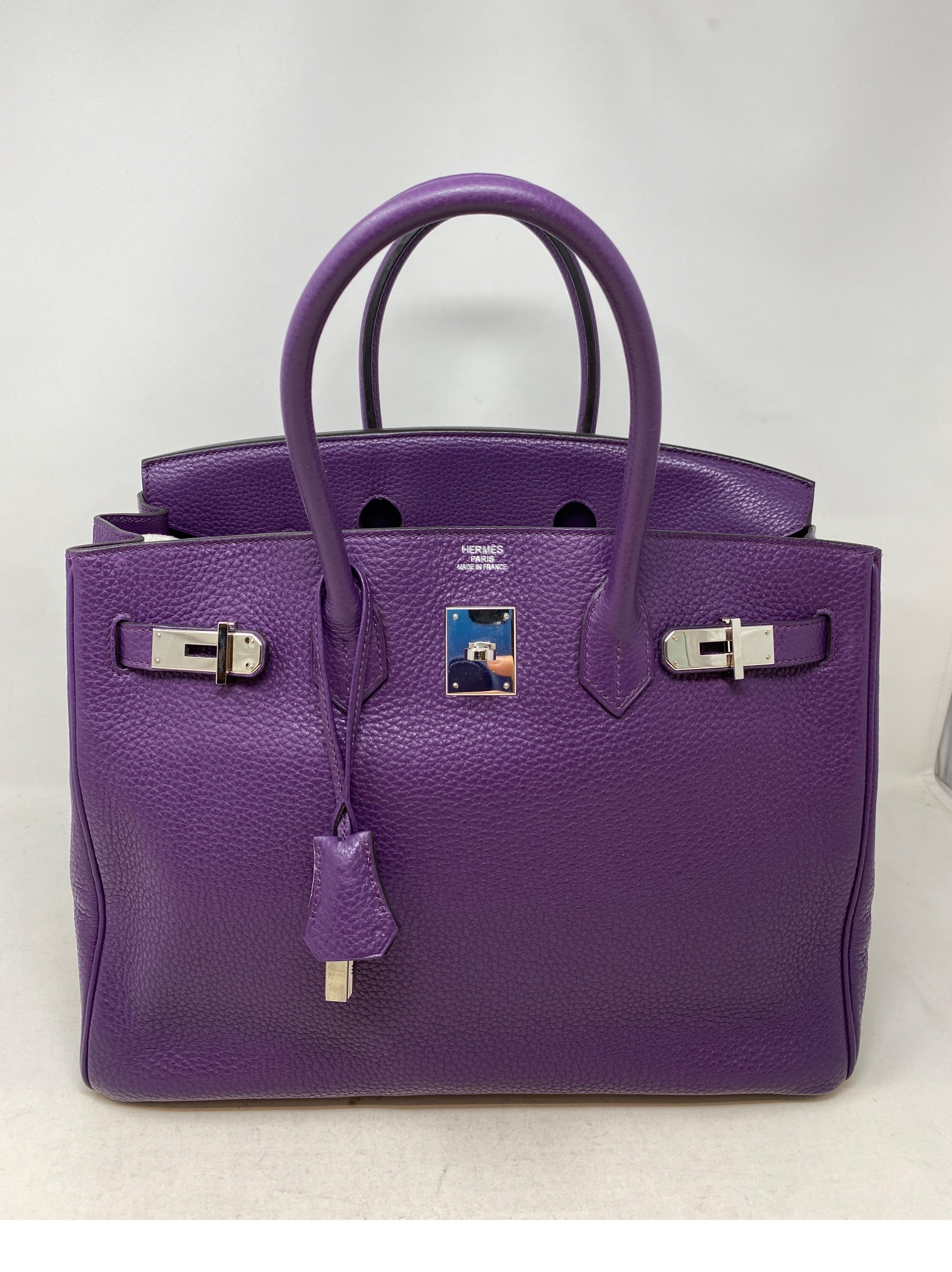Hermes Ultra Violet Birkin 35 Bag 12