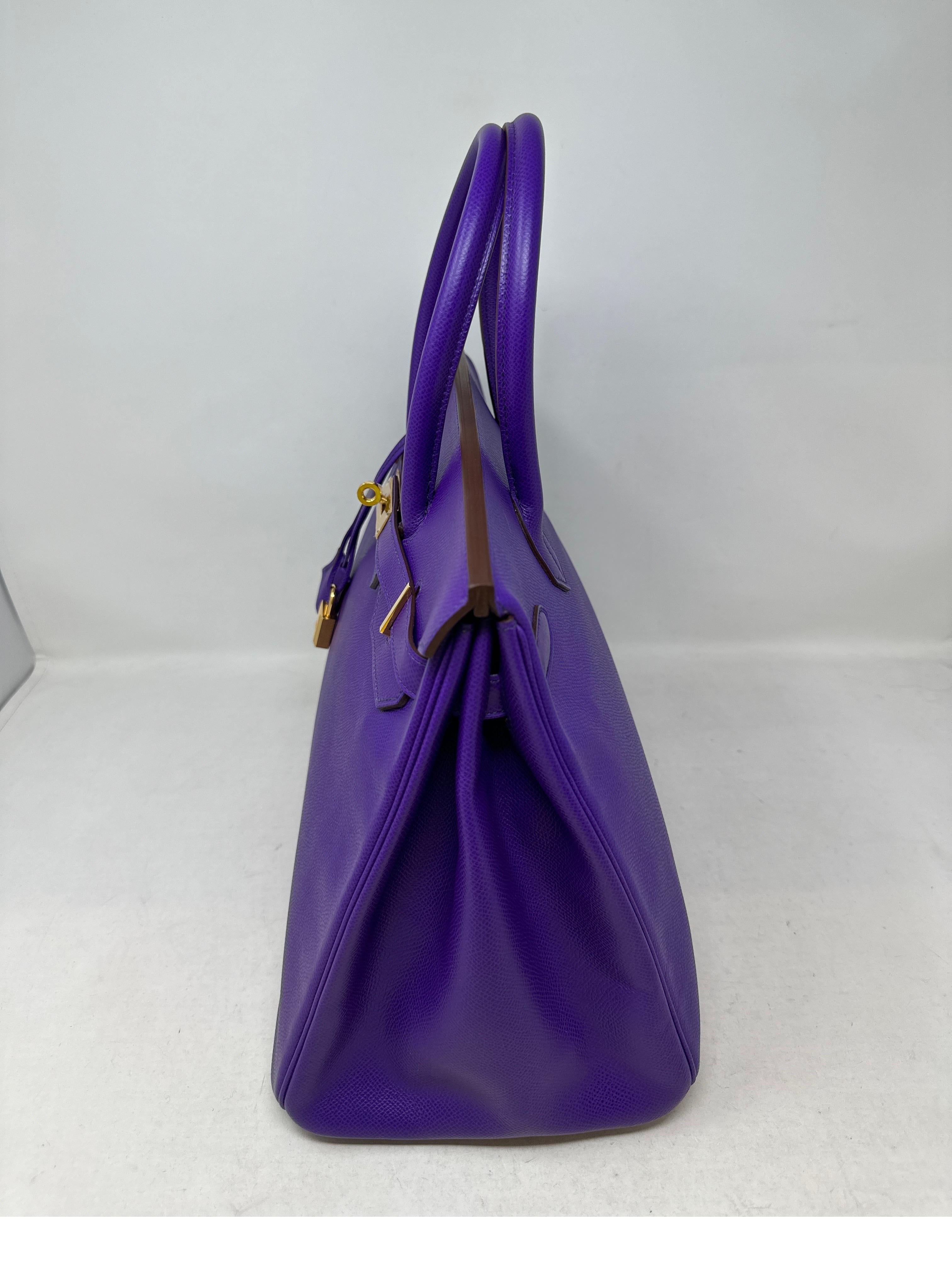 Hermes Ultra Violet Birkin 35 Bag  15