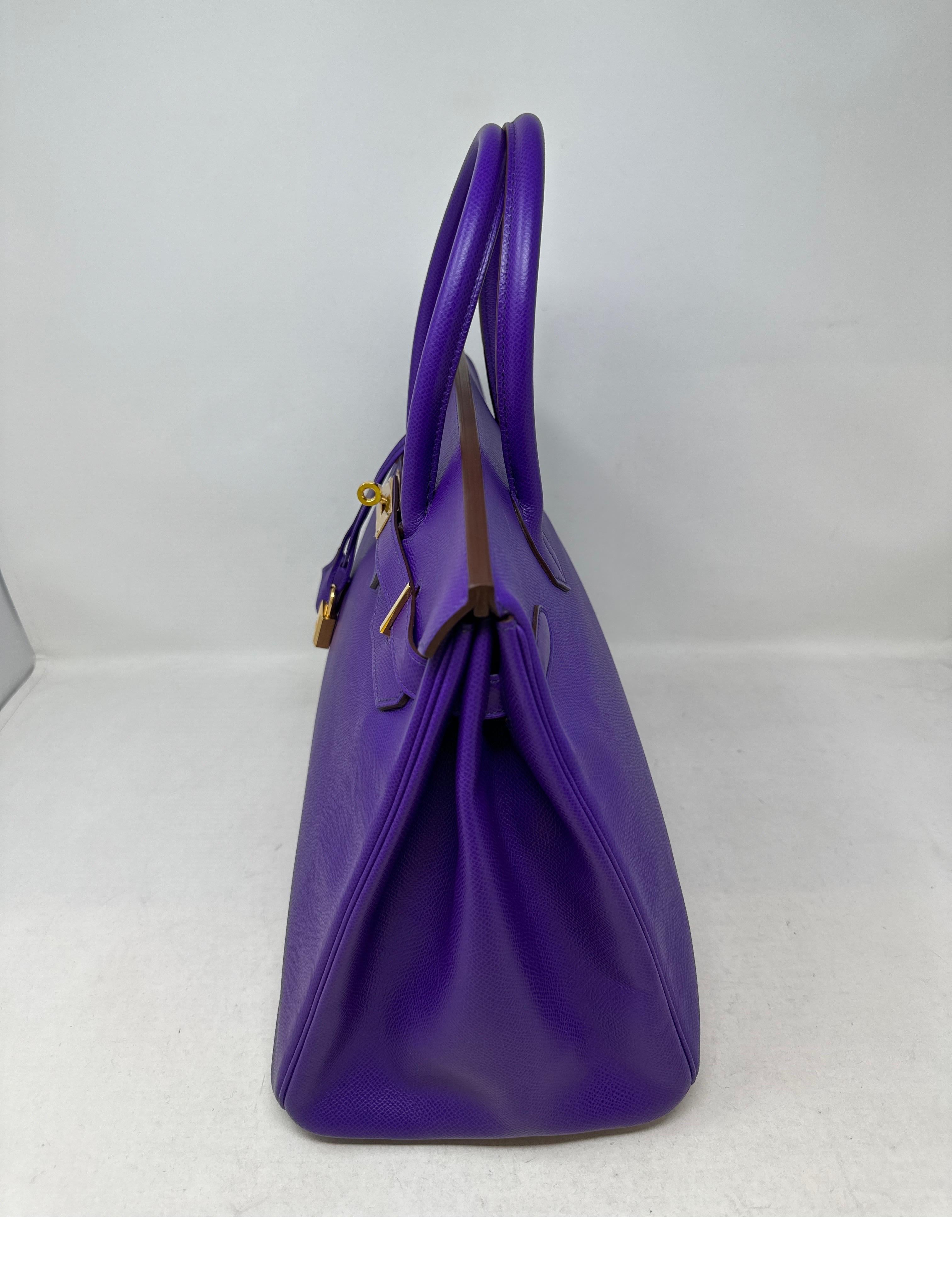 Hermes Ultra Violet Birkin 35 Bag 15