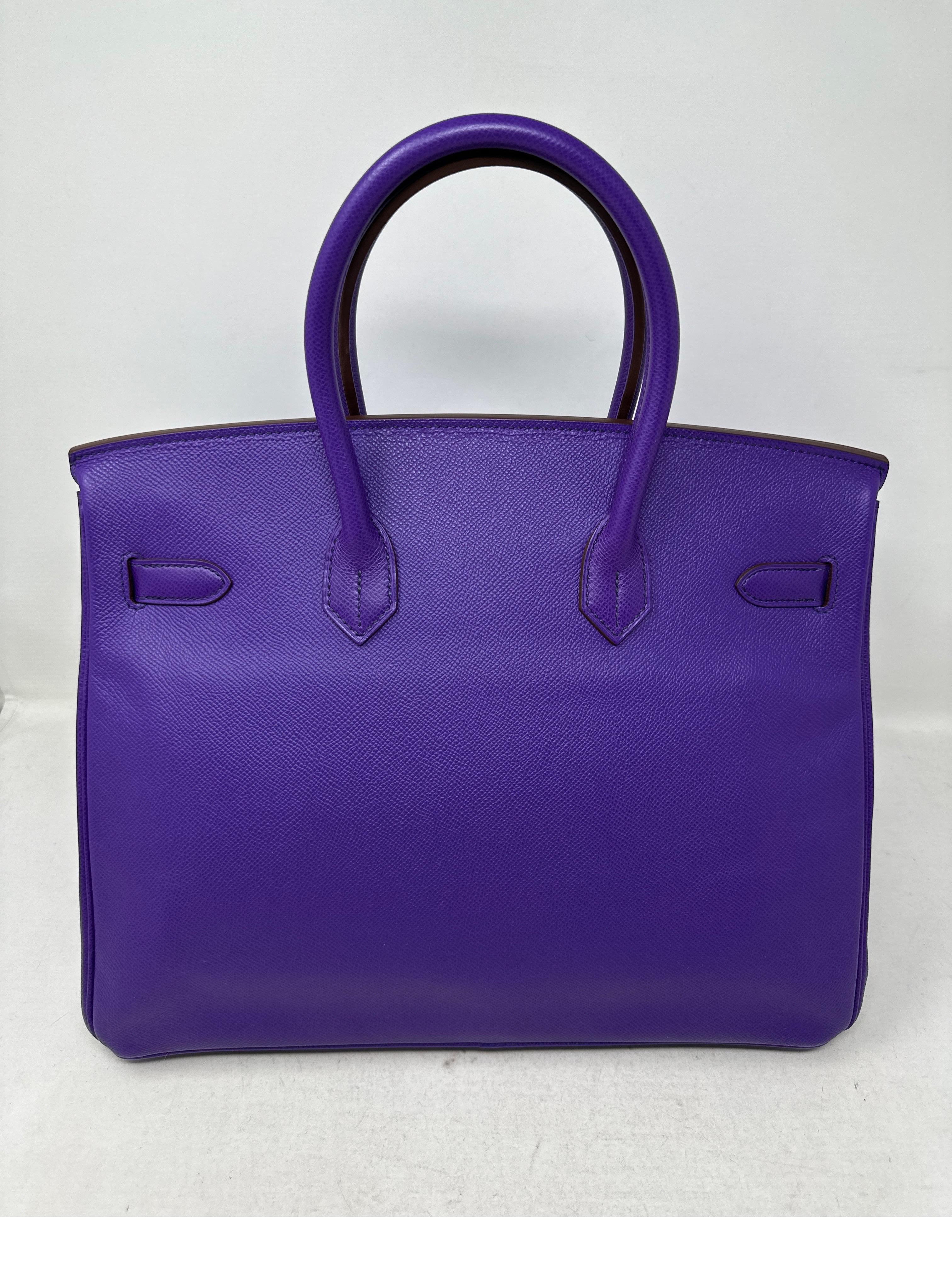 Hermes Ultra Violet Birkin 35 Bag  16