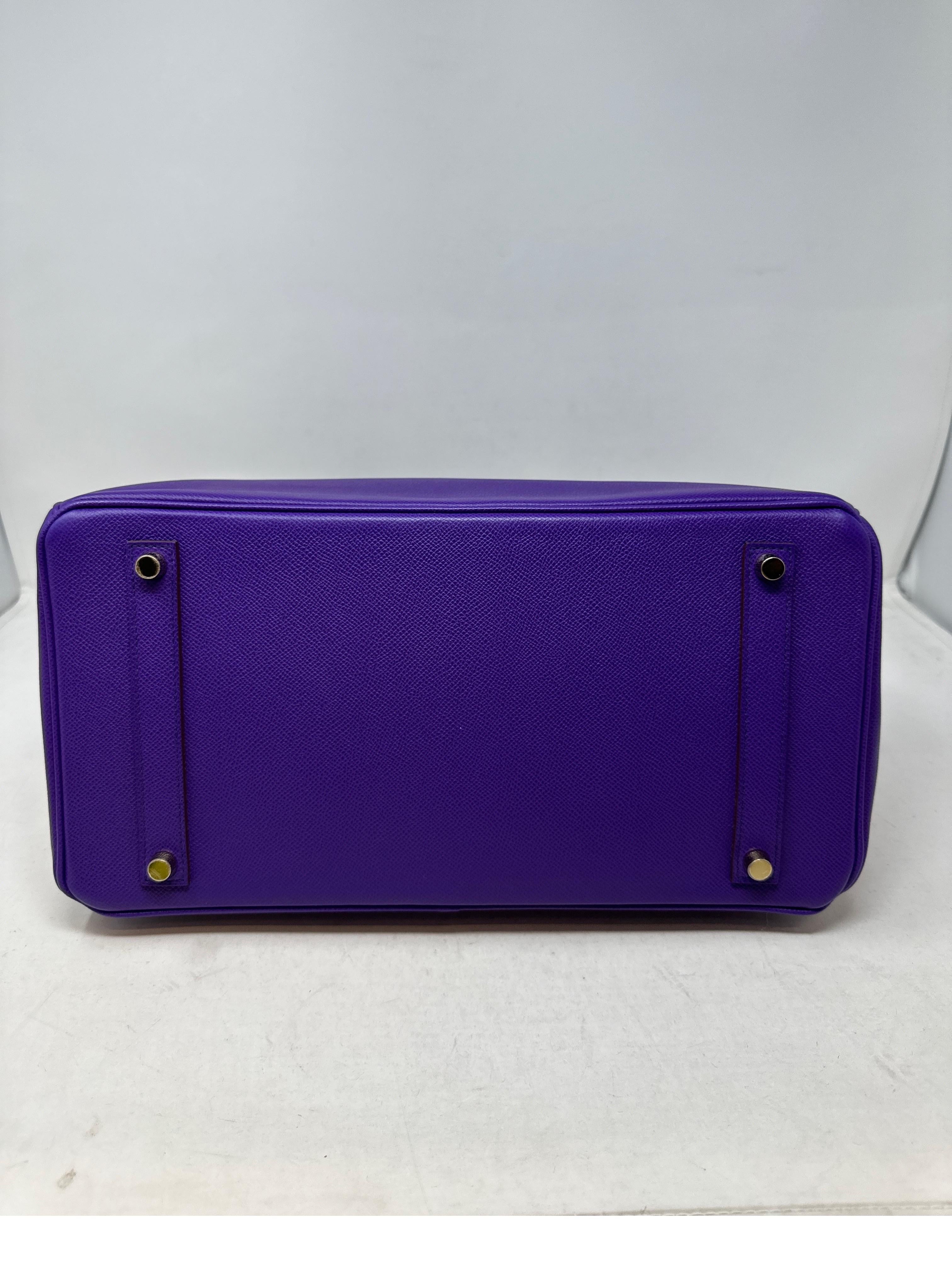 Hermes Ultra Violet Birkin 35 Bag  2