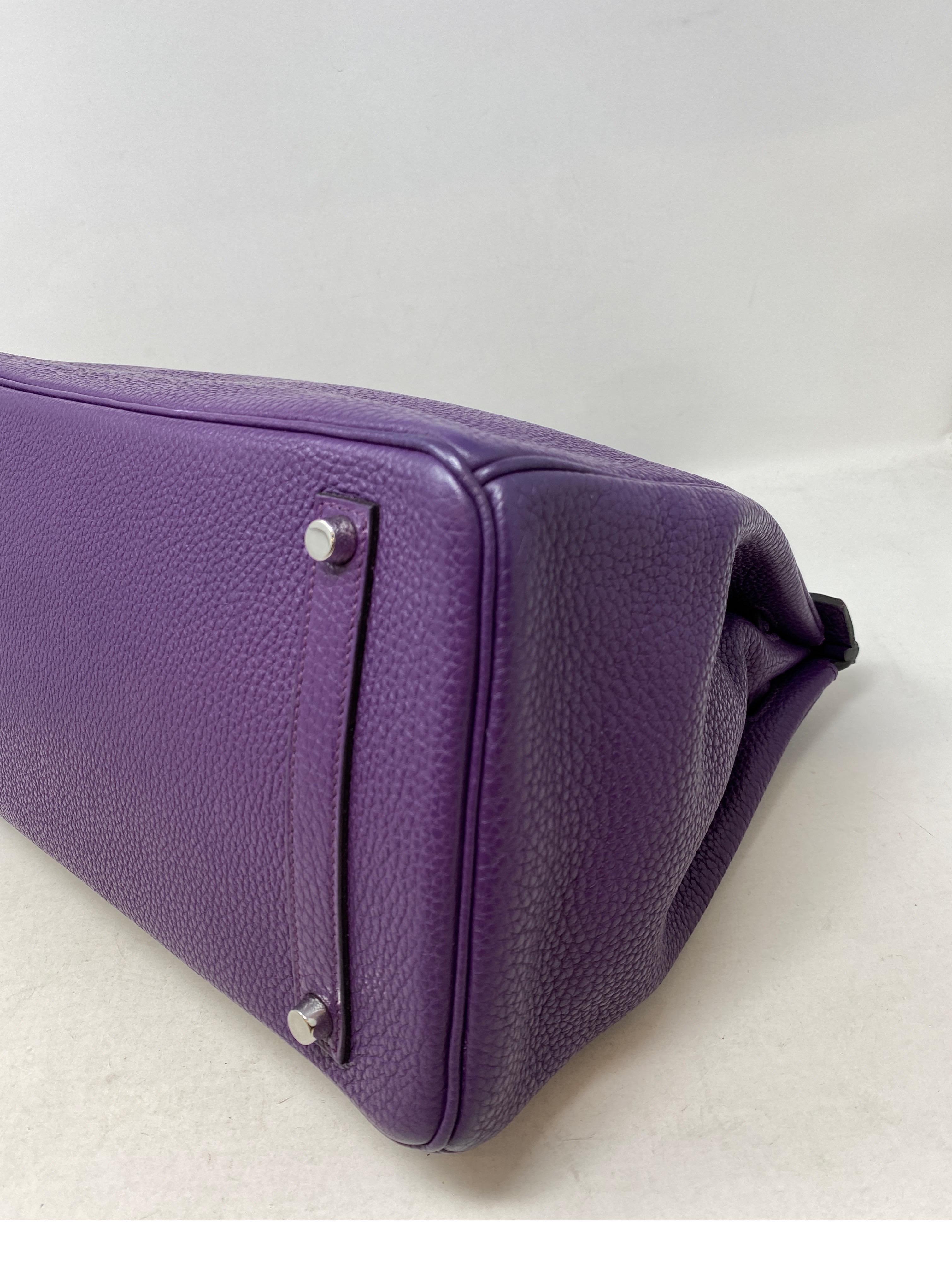 Hermes Ultra Violet Birkin 35 Bag 1