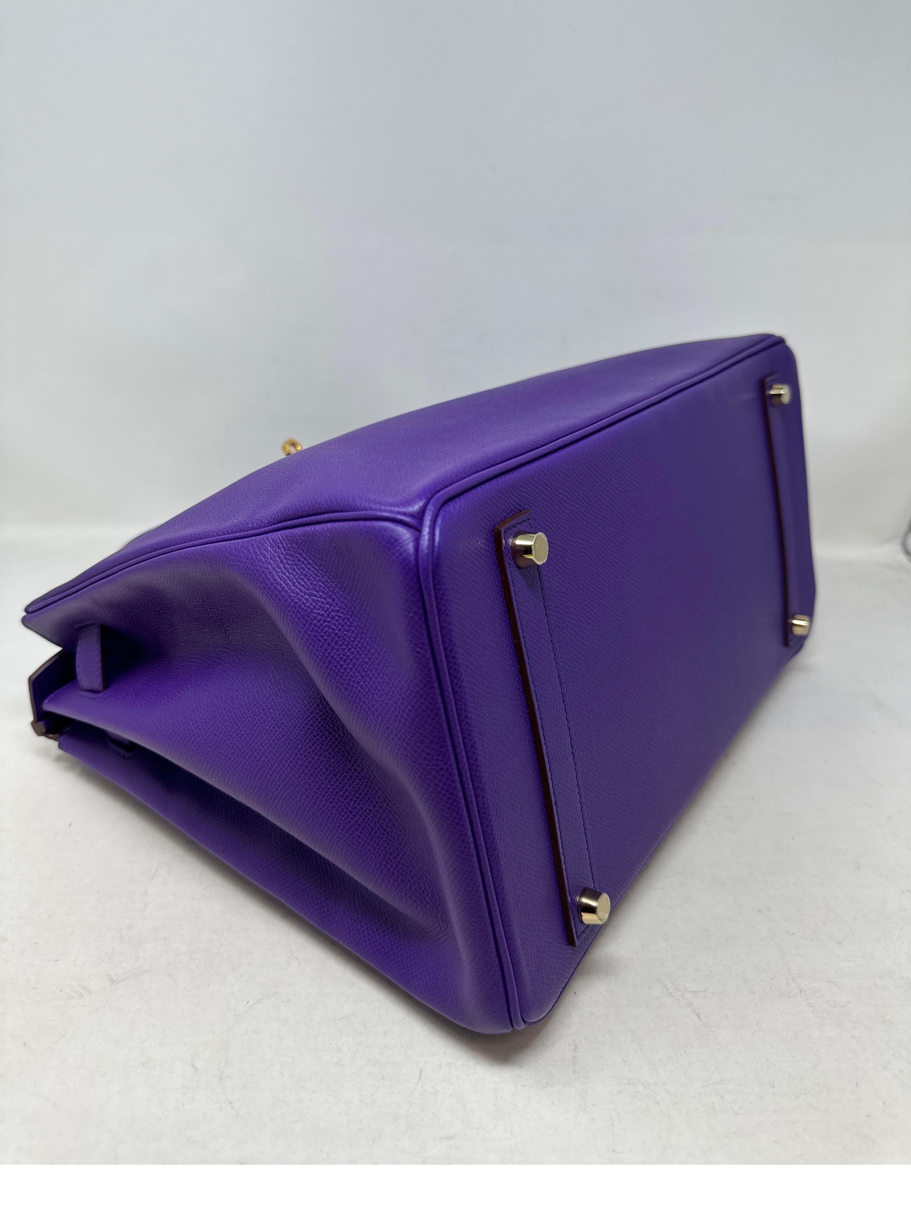 Hermes Ultra Violet Birkin 35 Bag  3