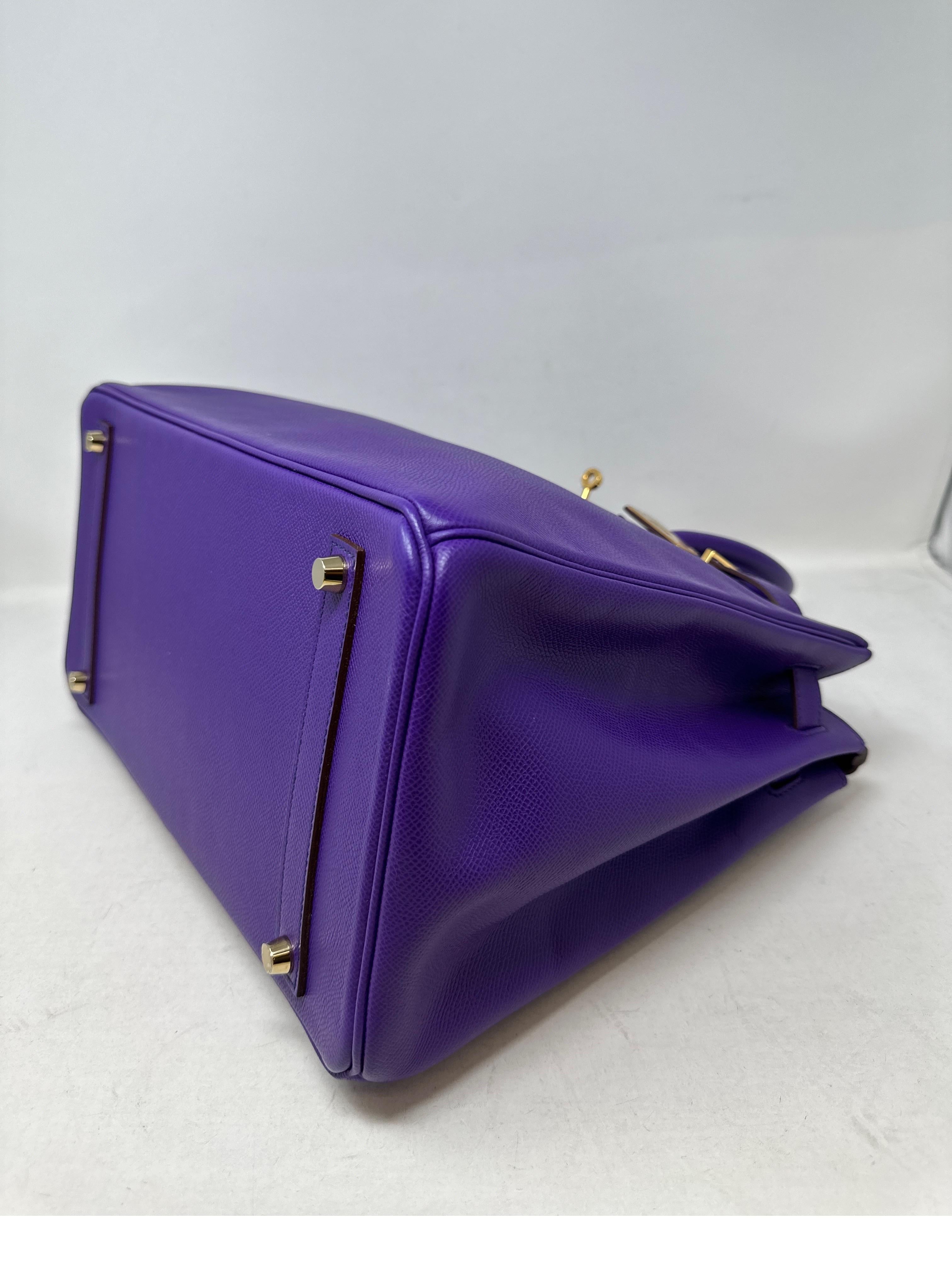 Hermes Ultra Violet Birkin 35 Bag  4