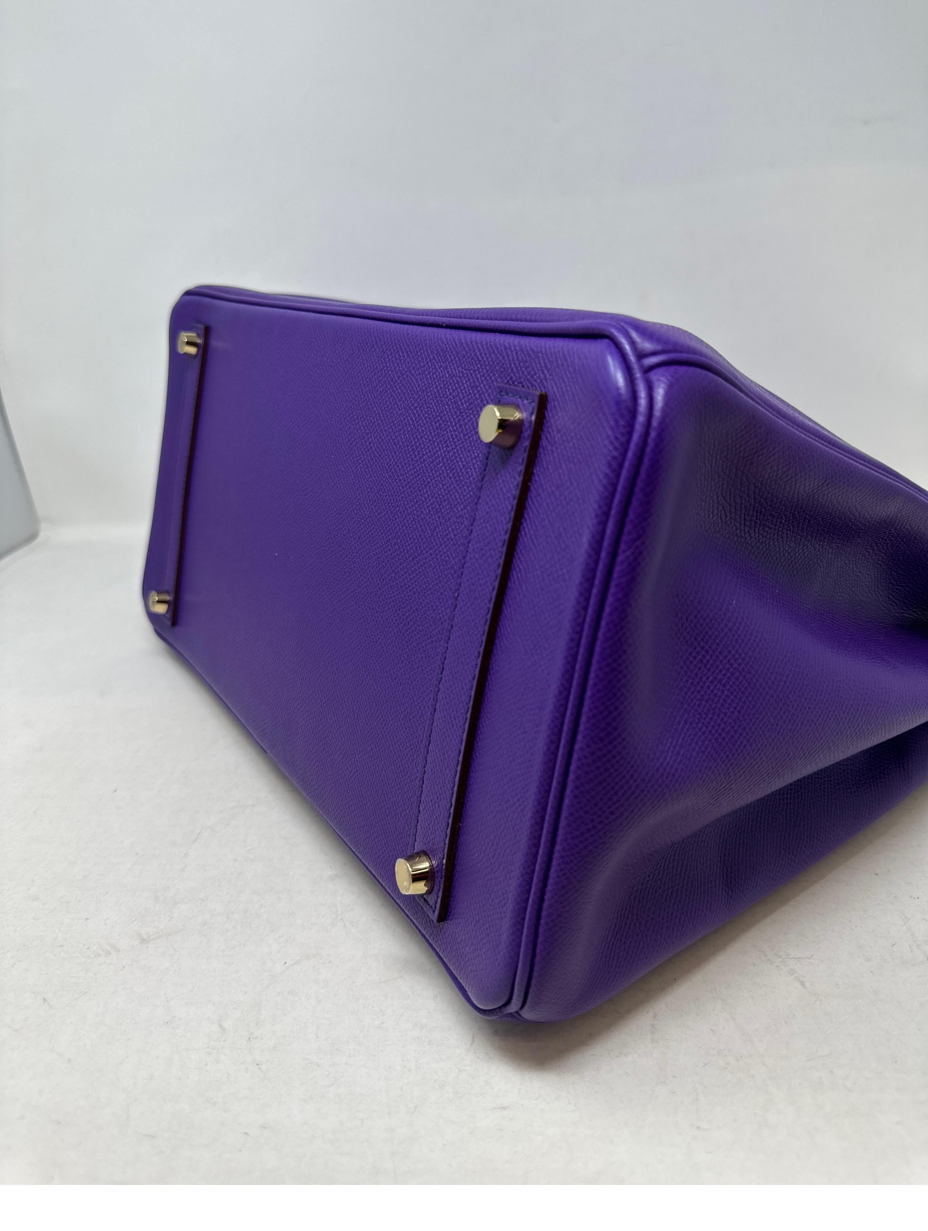 Hermes Ultra Violet Birkin 35 Bag 5