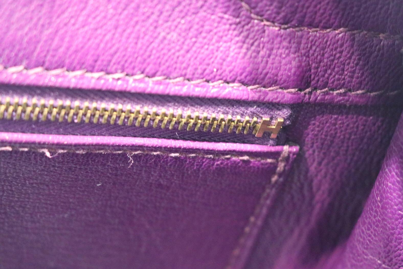 Bolso Birkin Hermes Ultra Violeta Togo 30 cm con GHW 4