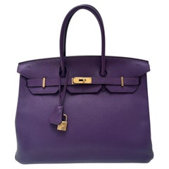 Hermes Ultraviolet Birkin 35 Bag