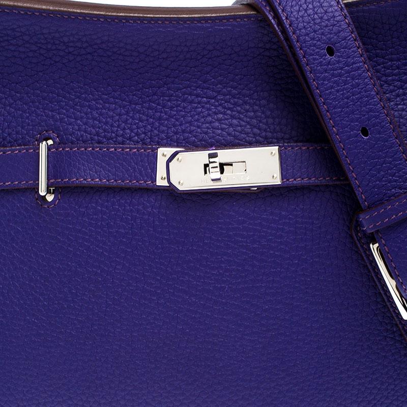 Hermes Ultraviolet Clemence Leather Palladium Hardware Jypsiere 28 Bag 1