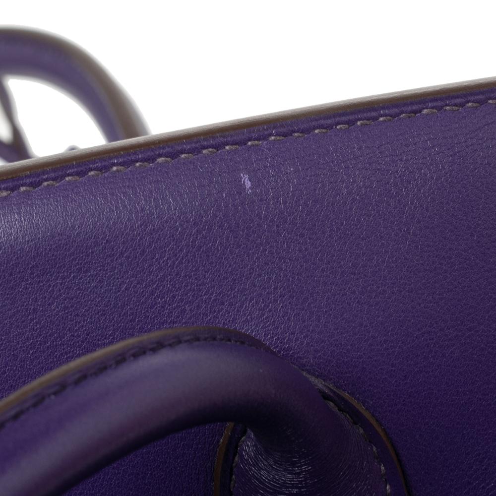 Hermès Ultraviolet Swift Leather Gold Plated Birkin 35 Bag 6