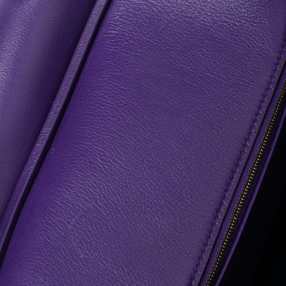 Hermès Ultraviolet Swift Leather Gold Plated Birkin 35 Bag 2