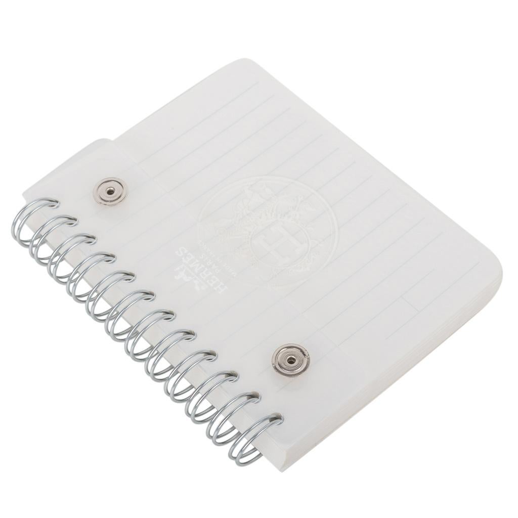 Hermes Ulysse Mini Notebook Cover Jaune Poussin mit liniertem Notizbuch Refill im Angebot 4