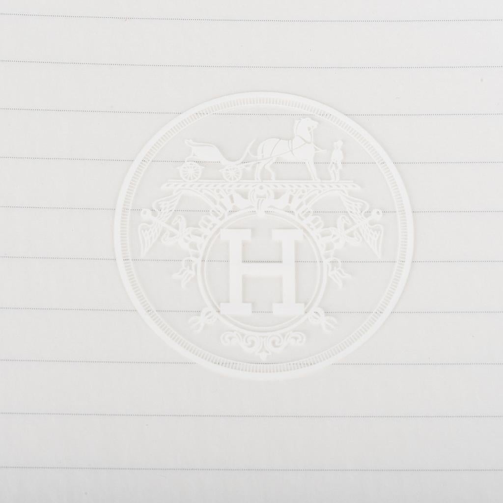Hermes Ulysse Mini Notebook Cover Jaune Poussin mit liniertem Notizbuch Refill im Angebot 3