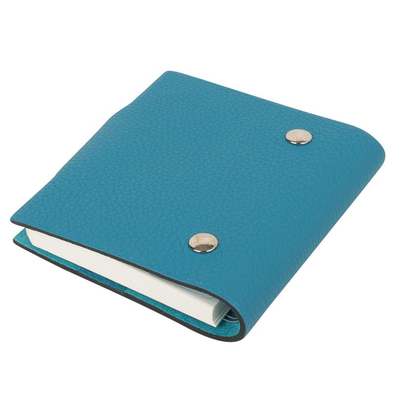 Hermes Blue ULYSSE MM Plain Coloured NoteBook Refill NWTiB!