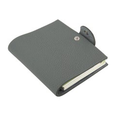 Hermes Ulysse Mini Notebook Cover Vert Amande with Unlined Notebook Refill