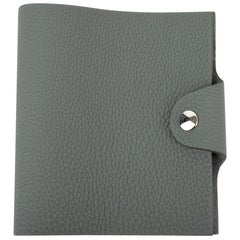 Hermes Ulysse Mini Notebook Cover Vert Amande with Unlined Notebook Refill