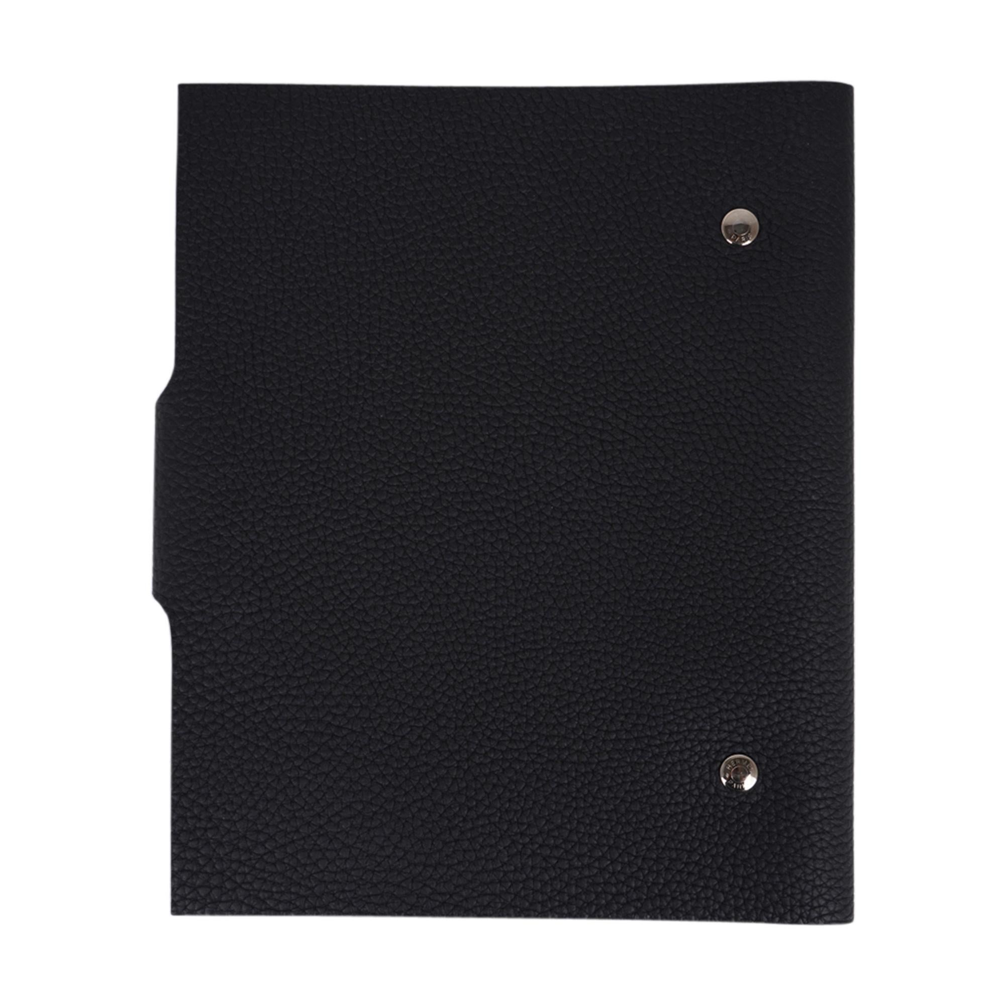 Hermes Ulysse MM Agenda Cover Schwarz Togo mit Refill Neu mit/Kasten 6