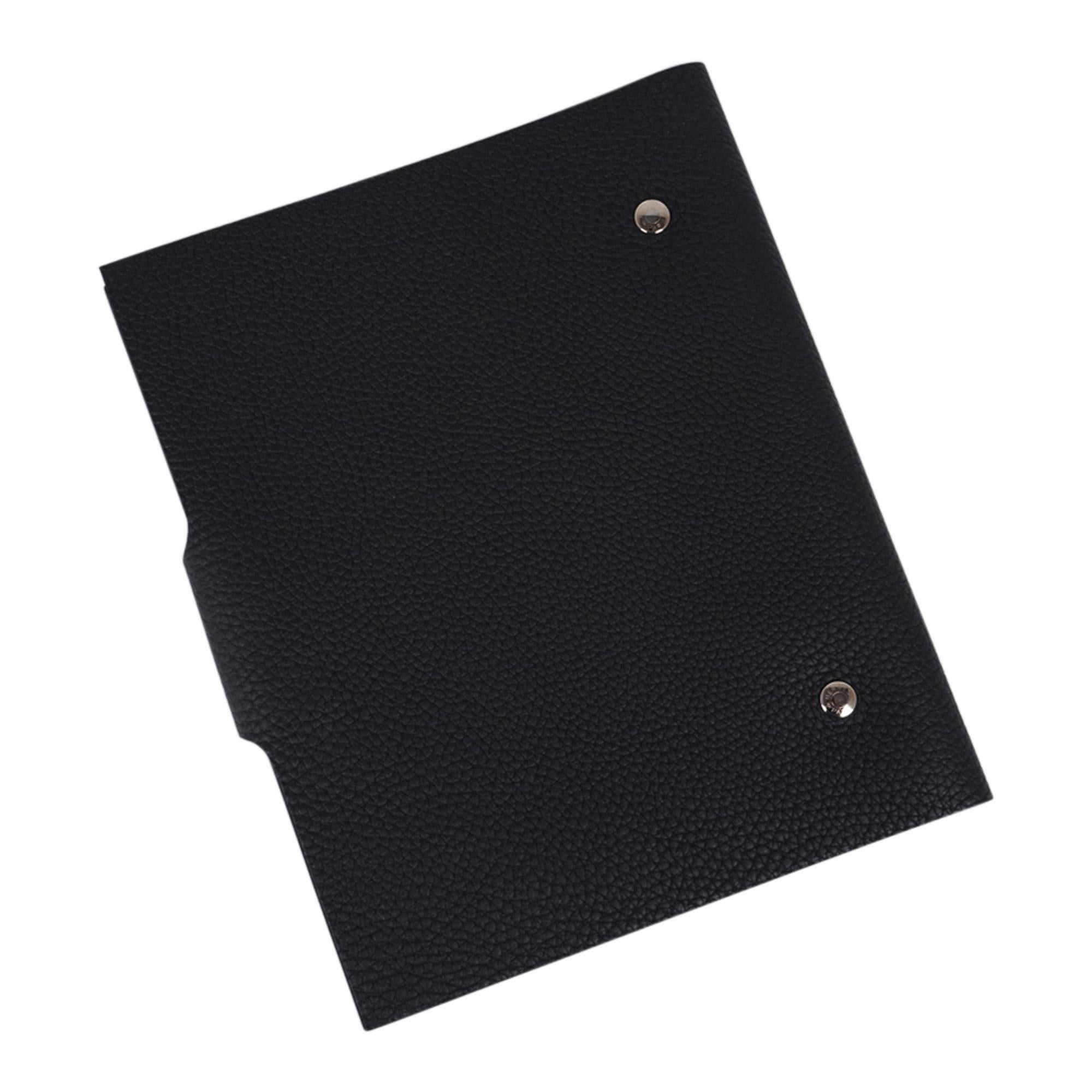 Hermes Ulysse MM Agenda Cover Schwarz Togo mit Refill Neu mit/Kasten 7