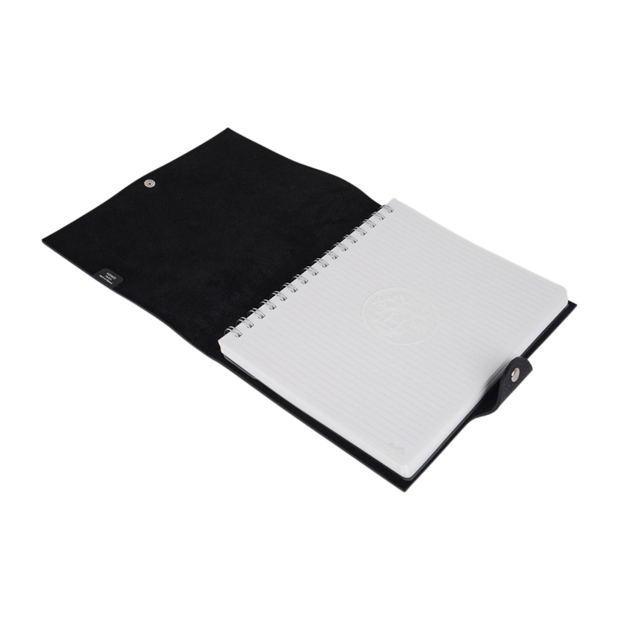 Hermes Ulysse MM Agenda Cover Black Togo with Refill New w/Box 3