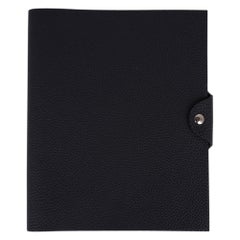 Hermes Ulysse MM Agenda Cover Black Togo with Refill New w/Box