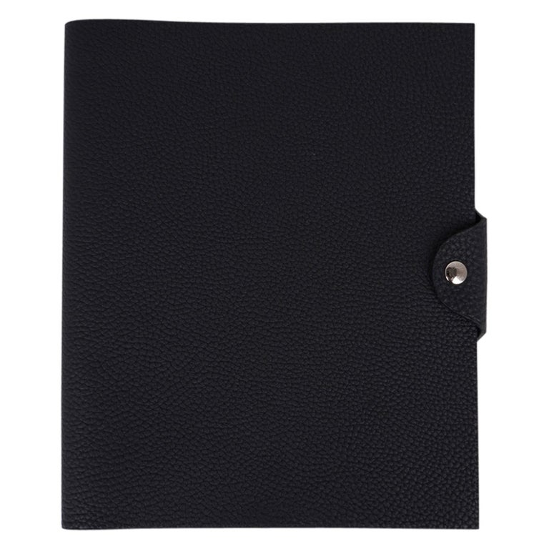 Hermes Ulysse Mm Agenda Cover Black Togo With Refill New W Box For Sale At 1stdibs
