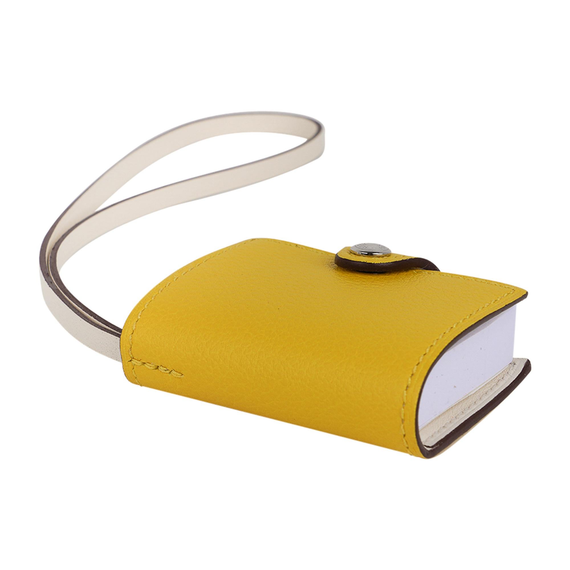 Hermes Ulysse Nano Bag Charm Jaune de Naples / Nata Palladium 1
