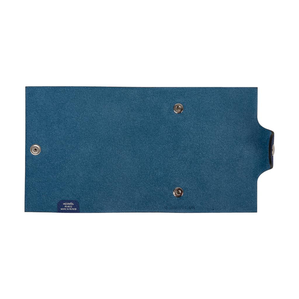 Hermes Ulysse Notebook Cover Blue Electric Mini Model  1