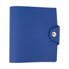 Hermes Ulysse Notebook Cover Blue Electric Mini Model 