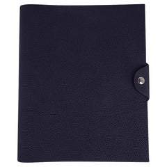 Hermès Herms Bordeaux Box Calf Small Agenda Cover 862216, Men's