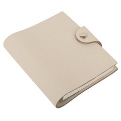 Hermes Ulysse Notebook Cover Craie Mini Model Ulysse Lined Notebook & Refill