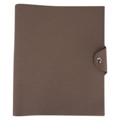 Hermes Ulysse Notebook Cover Etoupe MM Modell mit Refill Neu