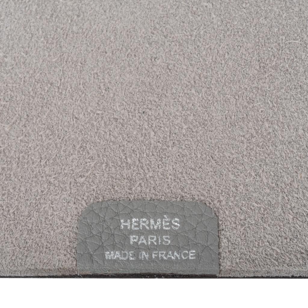 Hermes Ulysse Notebook Cover Gris Mouette PM Model with Lined Paper Refill 2